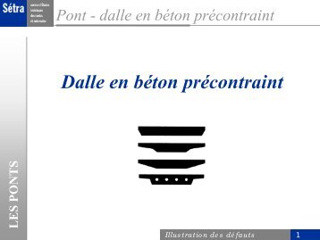 LES PONTS Pont - dalle en bÃ©ton prÃ©contraint