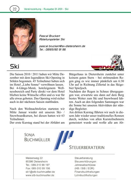 Vereinszeitung - SV Dietersheim