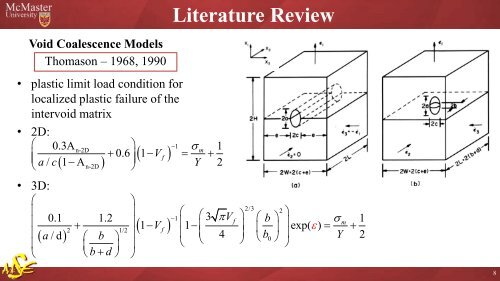 Two- and Three-Dimensional Analysis of Void ... - Course Notes