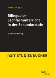Bilingualer Sachfachunterricht in der Sekundarstufe - narr-shop.de