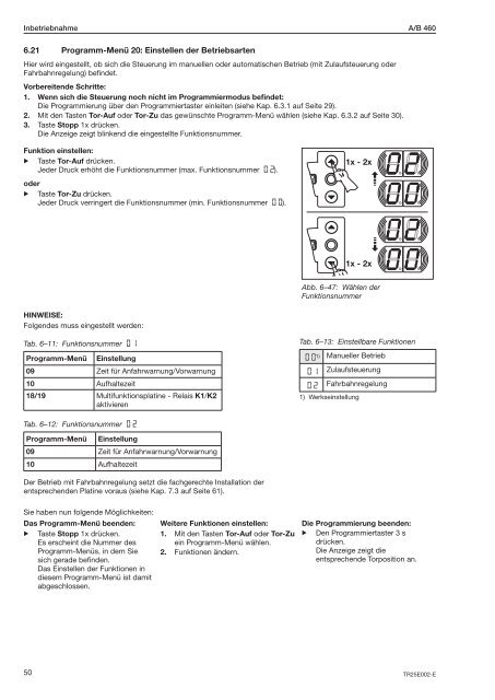 Steuerung Industrie-Sectionaltor A B460 - HÃ¶rmann KG