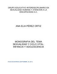 ana elia pÃ©rez ortiz monografia del tema sexualidad y ... - Geishad