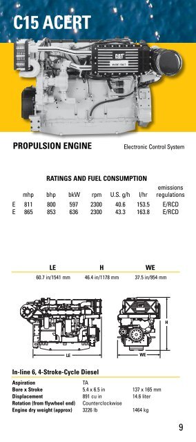 POWER GUIDE - Marine Engines Caterpillar