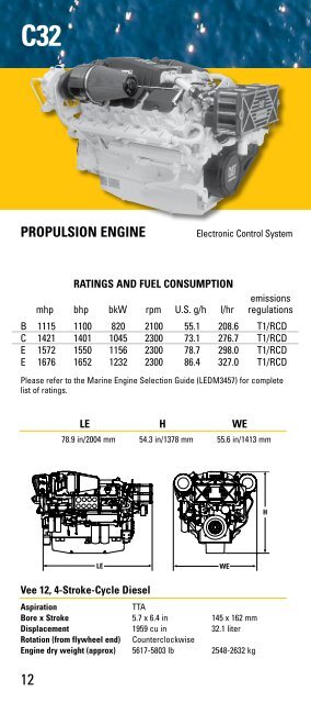 POWER GUIDE - Marine Engines Caterpillar