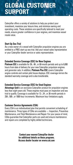 POWER GUIDE - Marine Engines Caterpillar