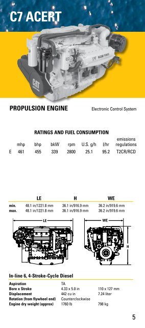 POWER GUIDE - Marine Engines Caterpillar