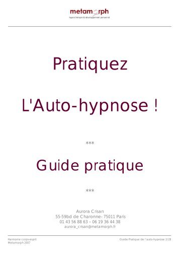 Pratiquez L'Auto-hypnose !