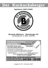 FuÃŸball Jugend - SV Borussia MÃ¶hnsen