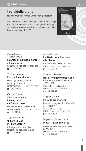 Catalogo generale - CittÃ  Nuova Editrice