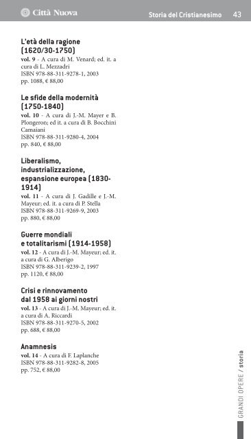 Catalogo generale - CittÃ  Nuova Editrice