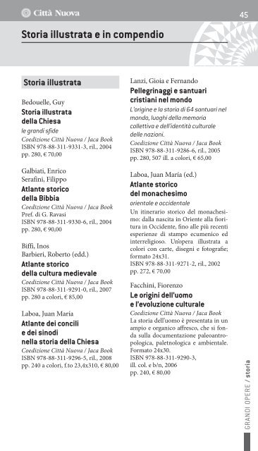 Catalogo generale - CittÃ  Nuova Editrice