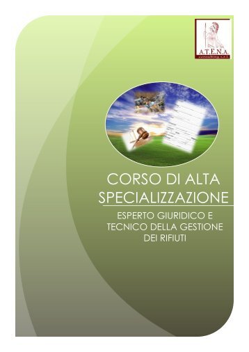 CORSO DI ALTA SPECIALIZZAZIONE - IndustrieAmbiente.it