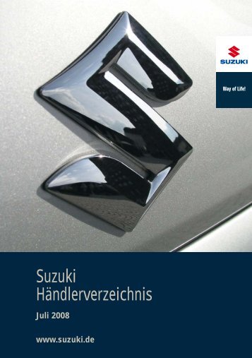 Suzuki Händlerverzeichnis Juli 2008