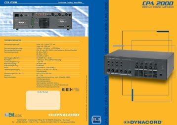 CPA 2000 - M-Akustik
