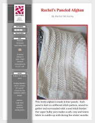 Rachel's Paneled Afghan - Kraemer Yarns