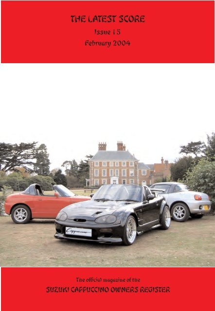 THE LATEST SCORE - Suzuki Cappuccino Owners Register for ...