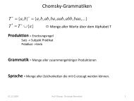 Chomsky-Grammatiken