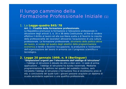 Formazione Professionale Iniziale - MIUR â USR Veneto