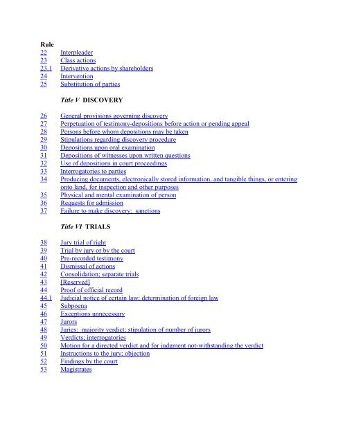 Ohio Rules of Civil Procedure - Supreme Court