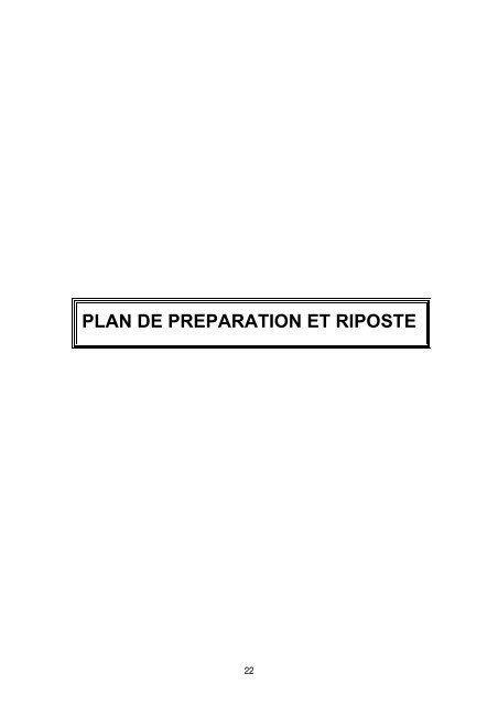 Plan de mise en Åuvre 2006-2008