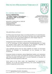 Download Seminarprogramm - Deutscher-Wildgehege-Verband eV