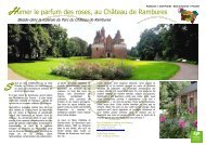 Humer le parfum des roses, au  ChÃ¢teau de Rambures