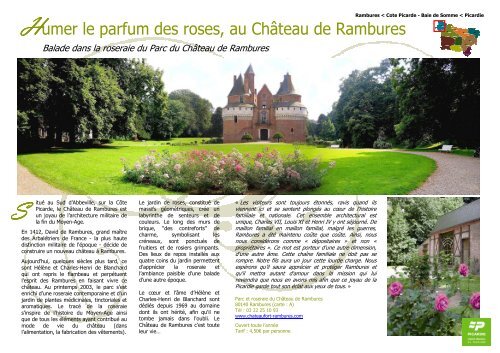 Humer le parfum des roses, au  ChÃ¢teau de Rambures