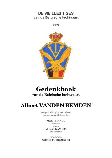 Gedenkboek van de Belgische luchtvaart Albert ... - Vieilles Tiges