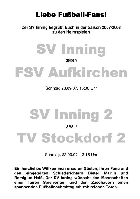 SV Inning am Ammersee