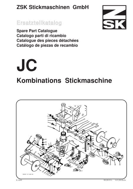 Kombinations Stickmaschine - ZSK Stickmaschinen GmbH