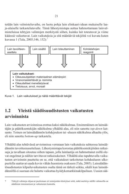 LainsÃ¤Ã¤dÃ¤nnÃ¶n kilpailuvaikutusten arviointi