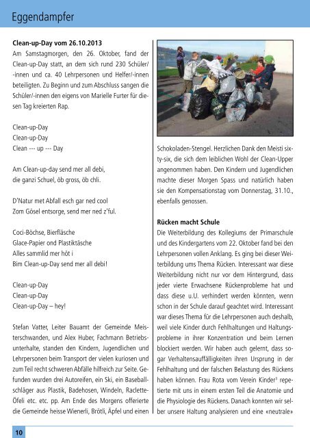 das offizielle Monatsmagazin für Meisterschwanden ... - dorfheftli