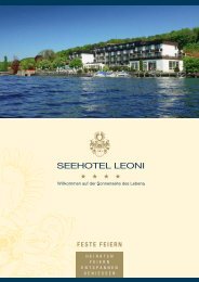 Zur Bankettmappe - Seehotel Leoni