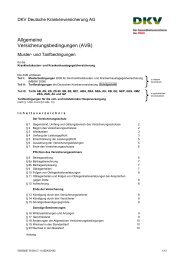 Kundeninformationsblatt Zur Krankenversicherung