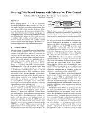 Securing Distributed Systems with Information Flow Control