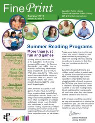 Summer Reading Programs - Appleton Public Library