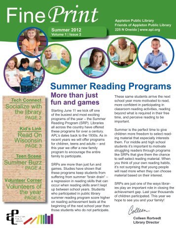 Summer Reading Programs - Appleton Public Library