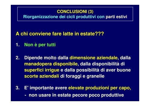 Alimentazione ovina: valorizzare il prodotto salva il ... - ARA Sardegna