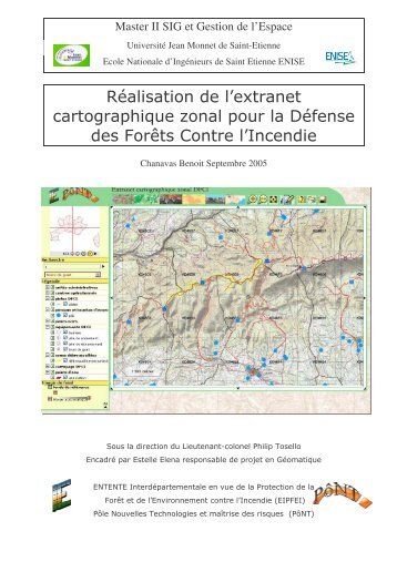 RÃ©alisation de l'extranet cartographique zonal pour la DÃ©fense des ...
