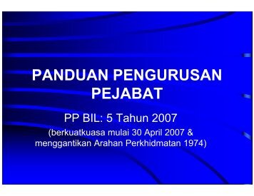 Nota Taklimat Panduan Pengurusan Pejabat