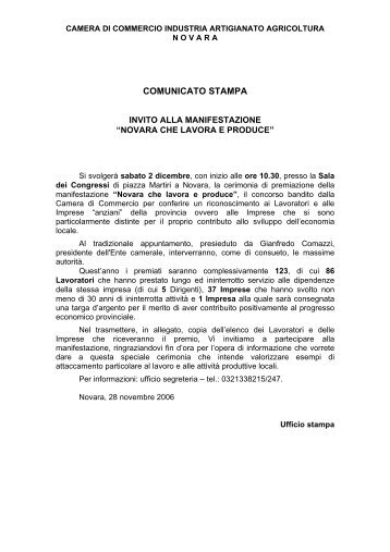 Novara che lavora e produce - images.no.camcom.gov.it