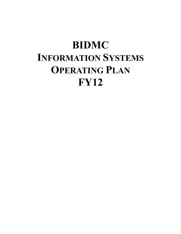 BIDMC FY12 - MyCourses