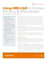 Using MRI-CAD to Increase Efficiency ... - Merge Healthcare