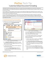 modify the document formatting - ProDoc