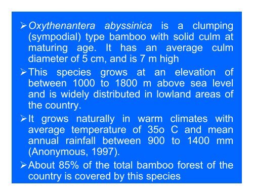 Anatomical Characteristics of Ethiopian Lowland bamboo ...