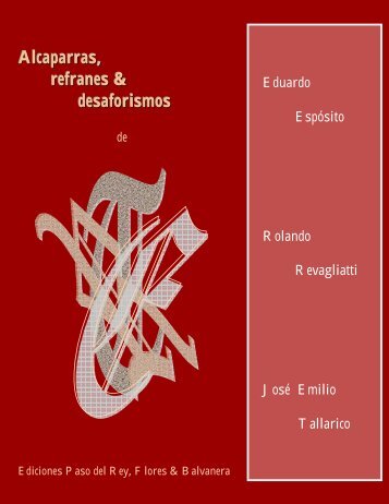 Alcaparras, Refranes & Desaforismos - Rolando Revagliatti