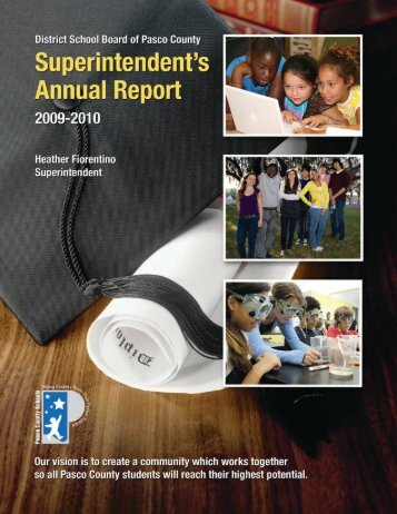 Superintendent's Annual Report for 2009-2010 - Pasco County