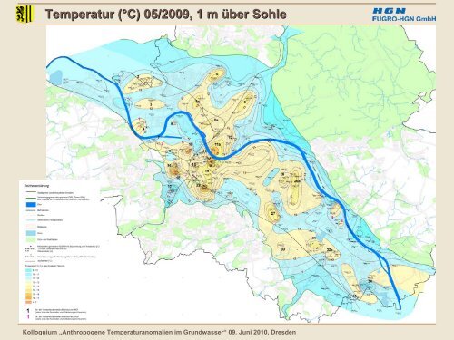 Anthropogene Temperaturanomalien im Grundwasser - GWZ Dresden