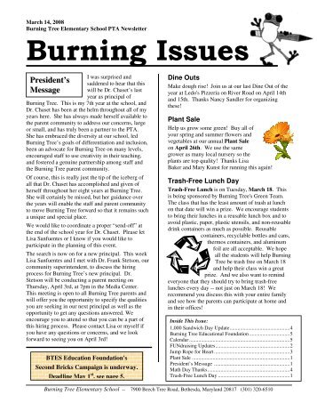 Burning Issues - burningtreepta