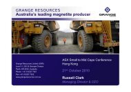 Australia's leading magnetite producer Australia s leading magnetite ...